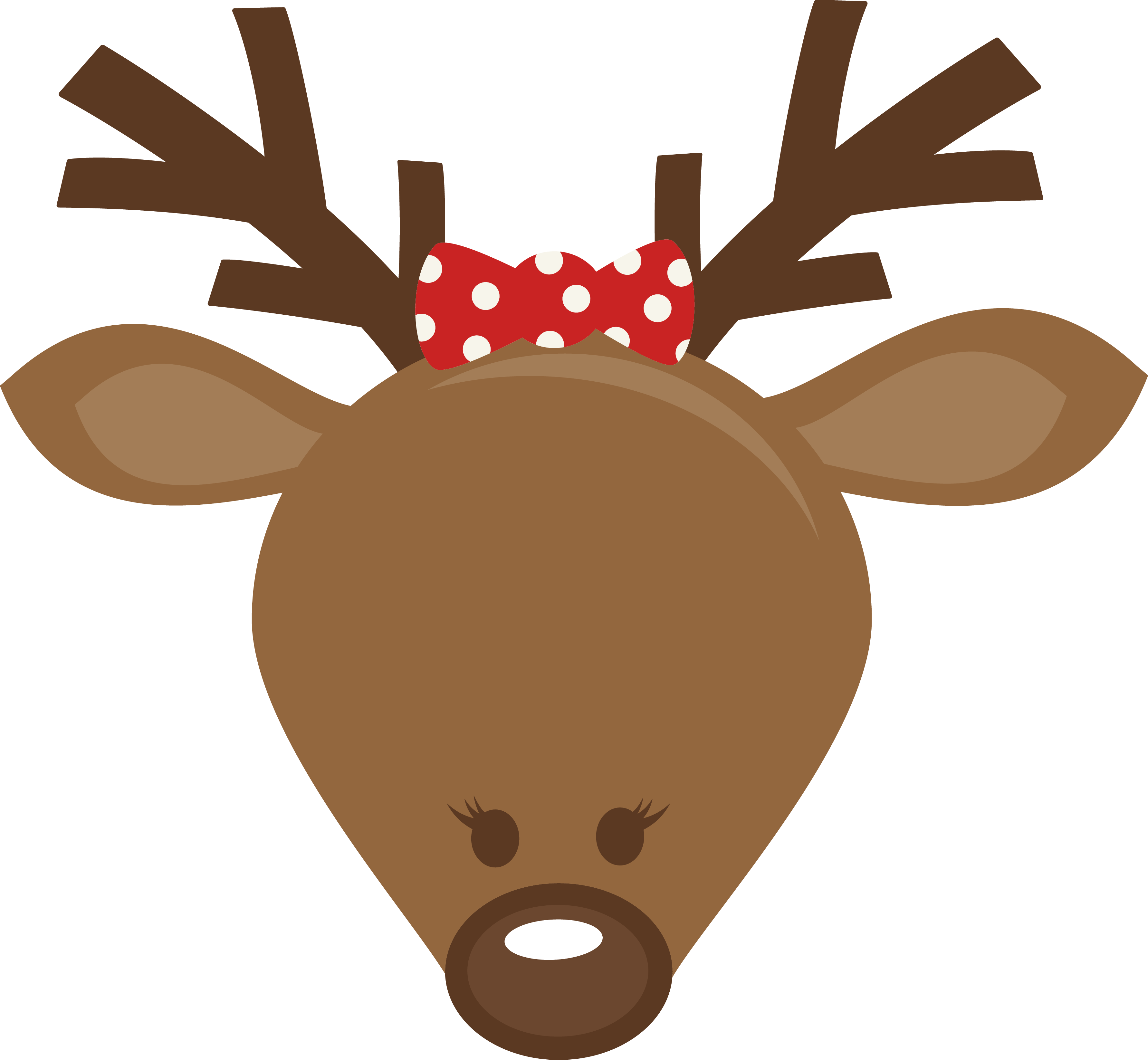 girl clipart reindeer