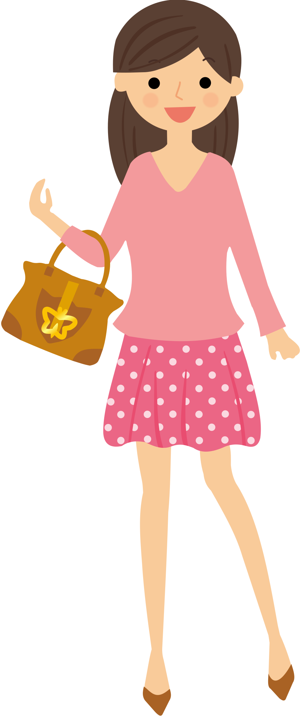 Big image png. Girl clipart shopping
