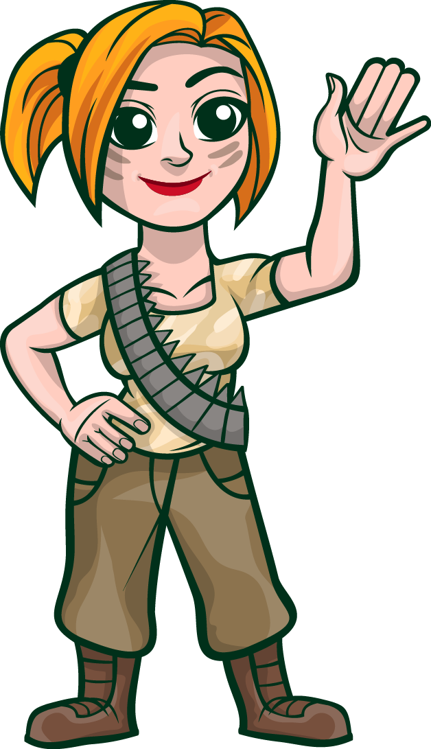 soldiers clipart female