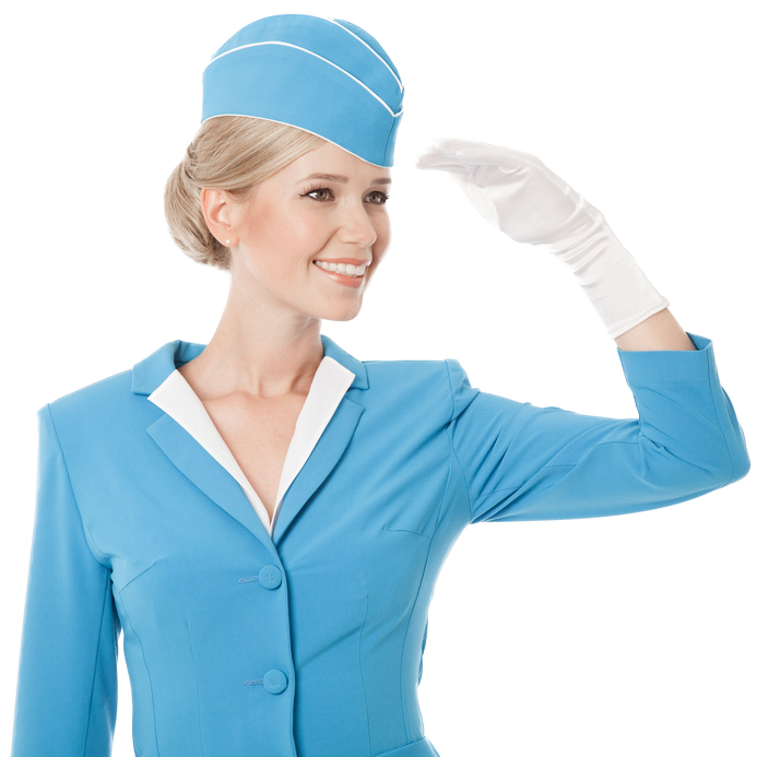 girls clipart flight attendant