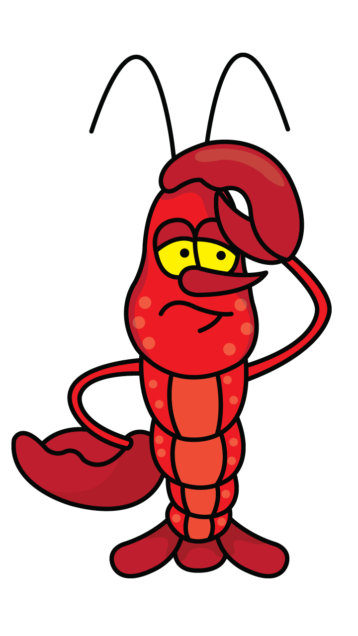 lobster clipart drawn