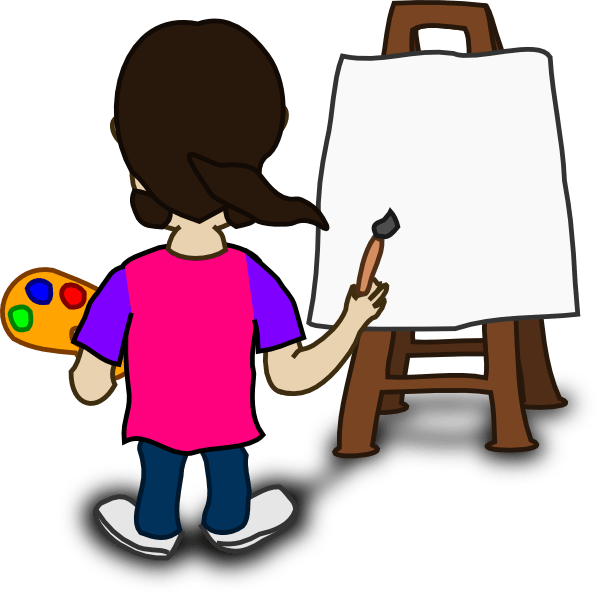 Cartoon painting images secondtofirst. Painter clipart cute