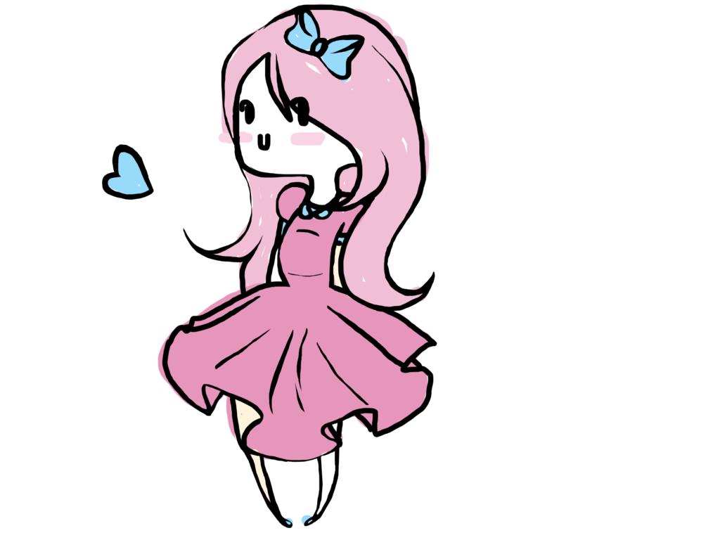 girly clipart doodle