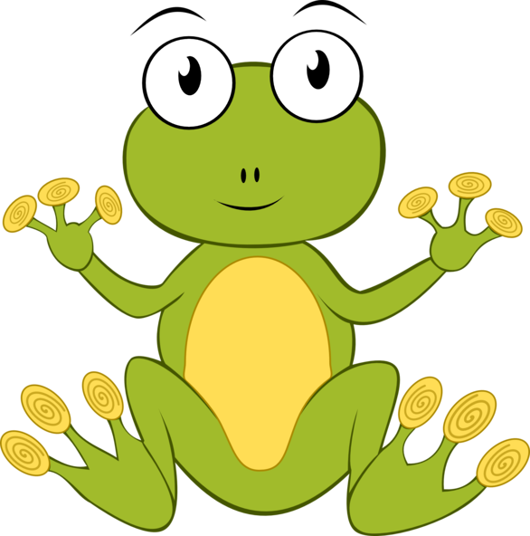 Kawaii clipart frog. Cute group transparent clipartxtras