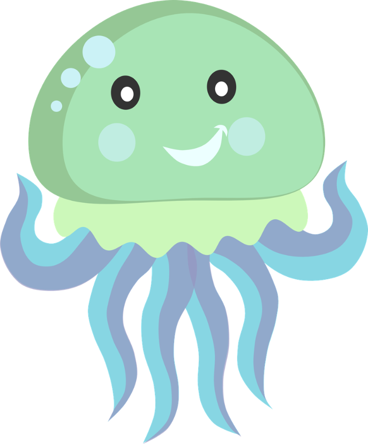  collection of cute. Kawaii clipart jellyfish