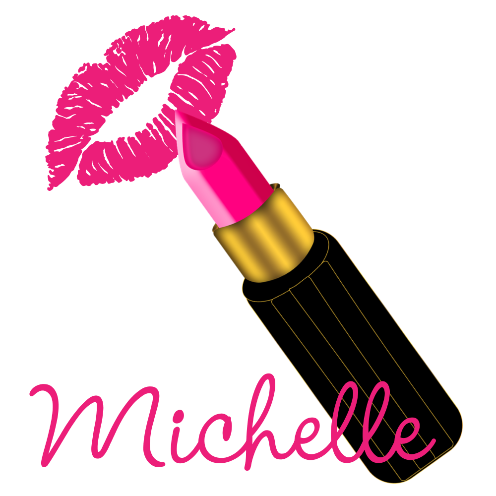 Hot pink lips n. Girly clipart lip