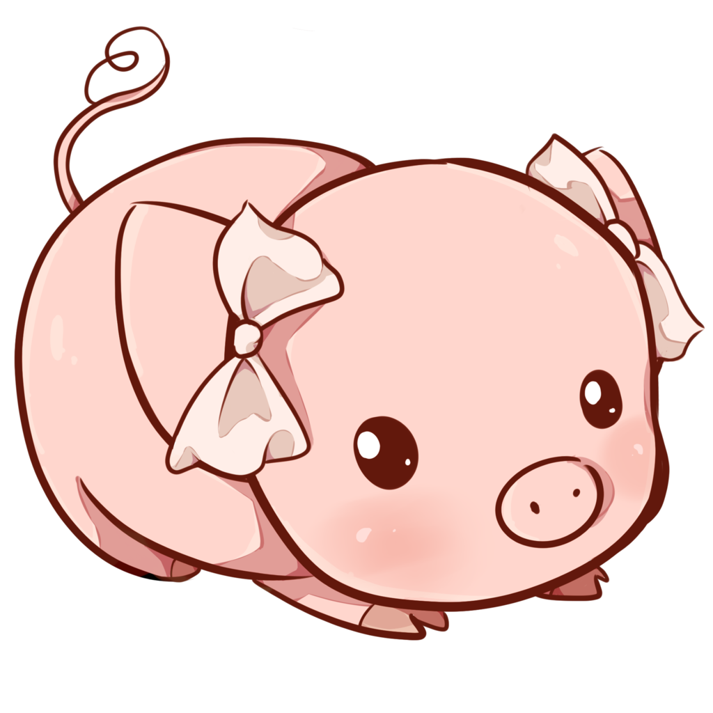 Girly clipart pig.  collection of kawaii