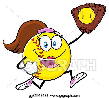 girly clipart softball