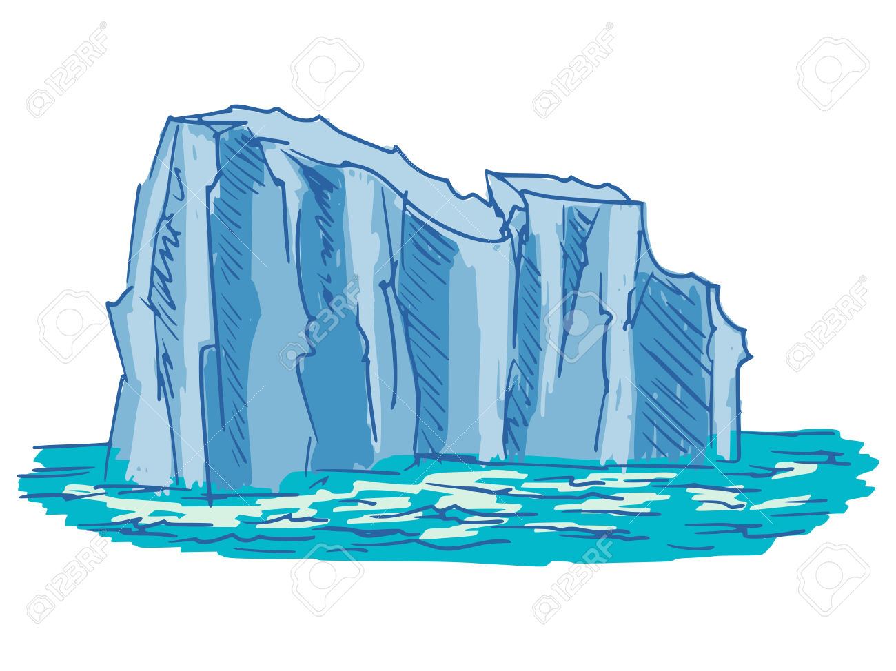 iceberg clipart glacier melting