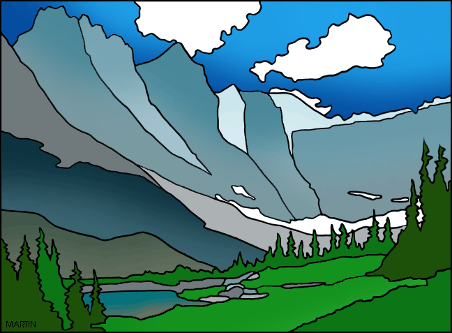 Glacier clipart state park. United states clip art