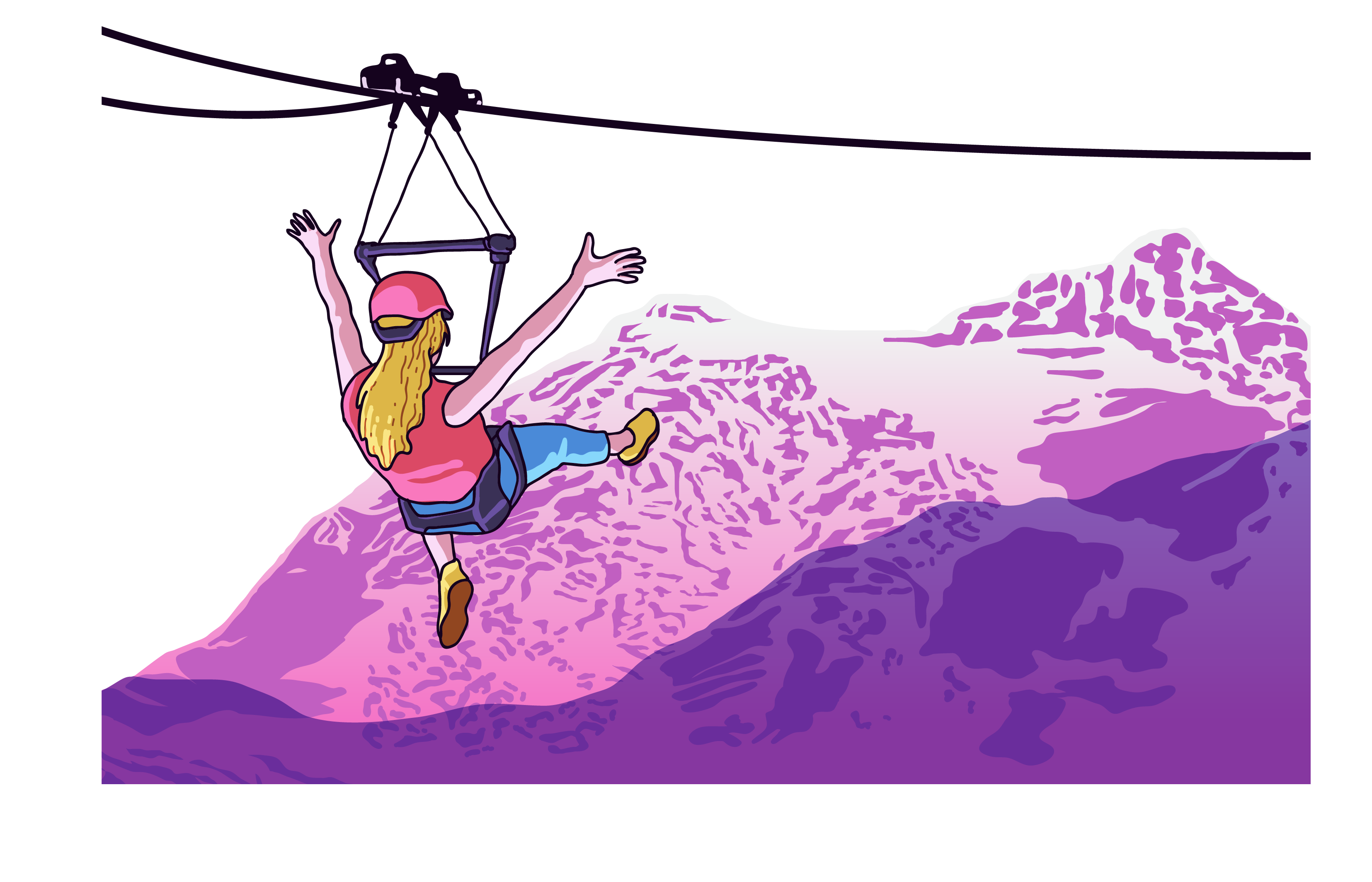 hill clipart mountain skiing