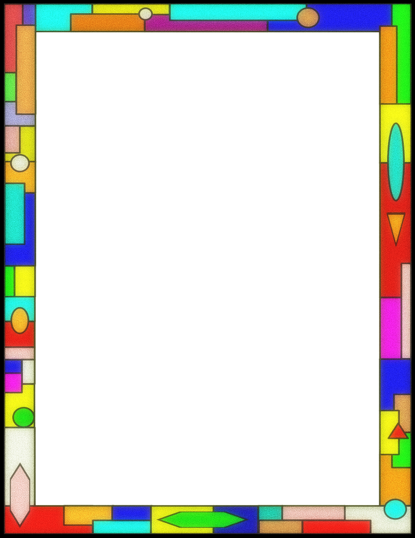 Glass clipart border. Stained page fonts borders
