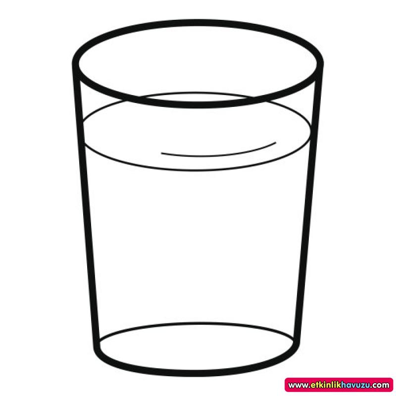 glass clipart coloring