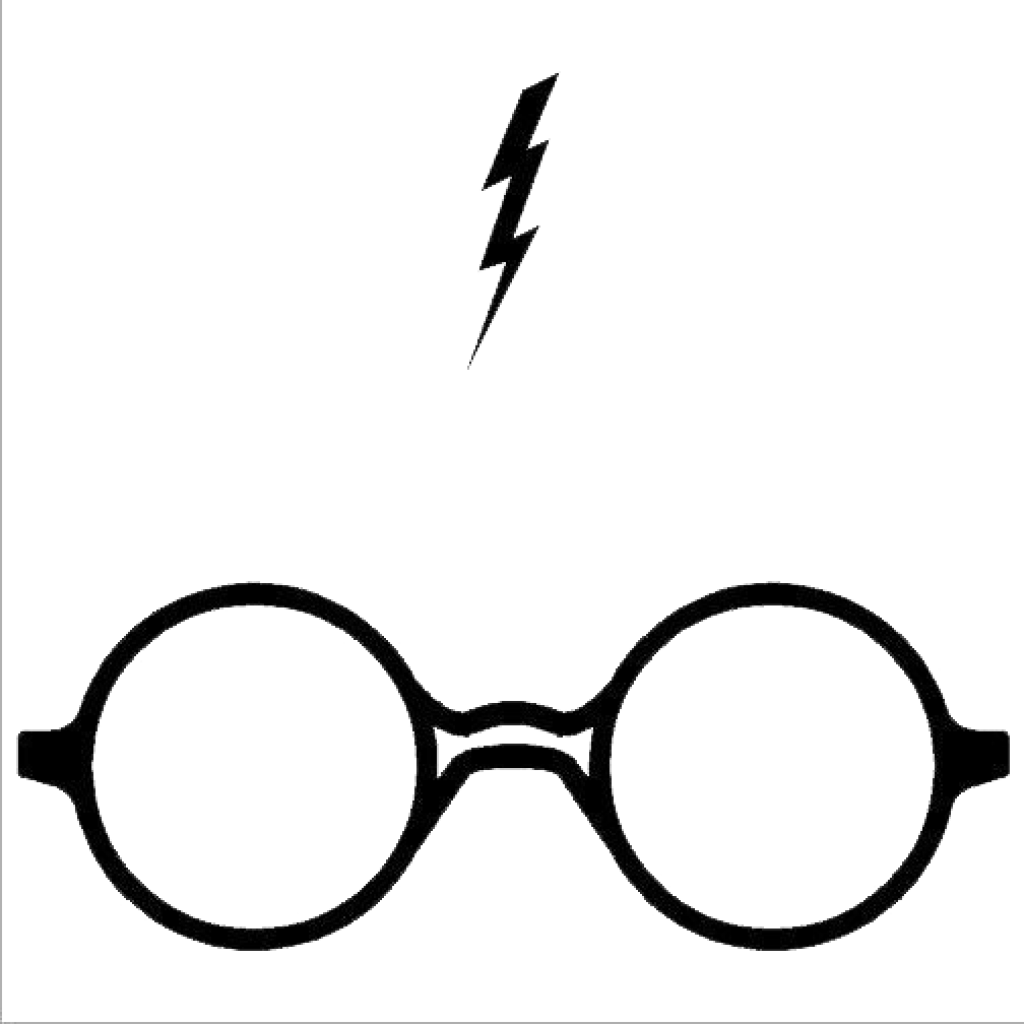 Glasses clipart scar. Harry potter banner hatenylo