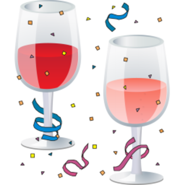 Party free images at. Glass clipart new year