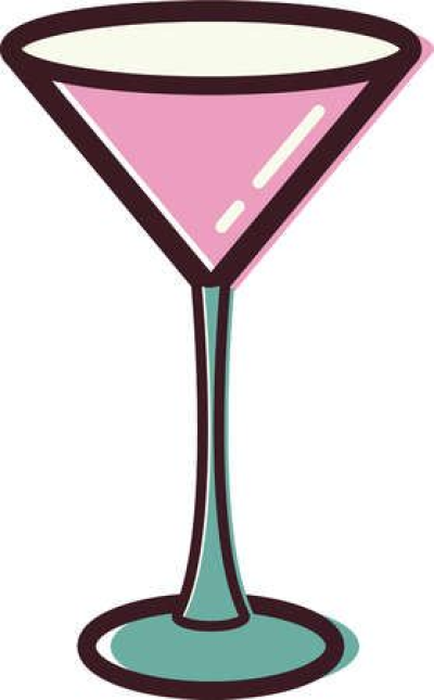 glass clipart pink