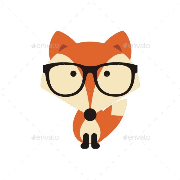 glasses clipart fox