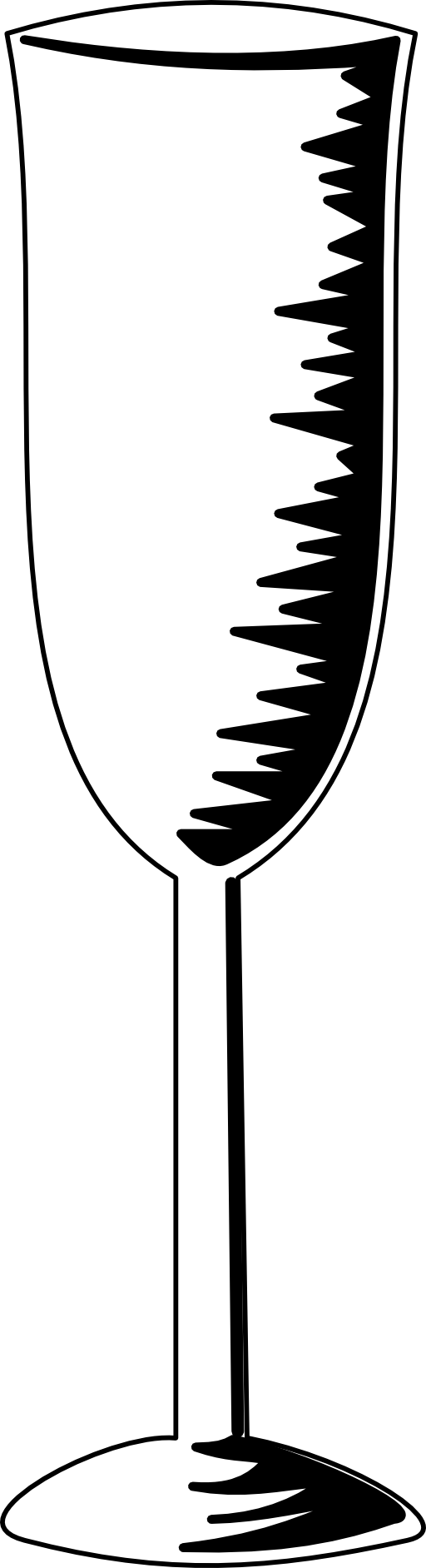 Glasses clipart outline. Champagne glass clipartbarn clip