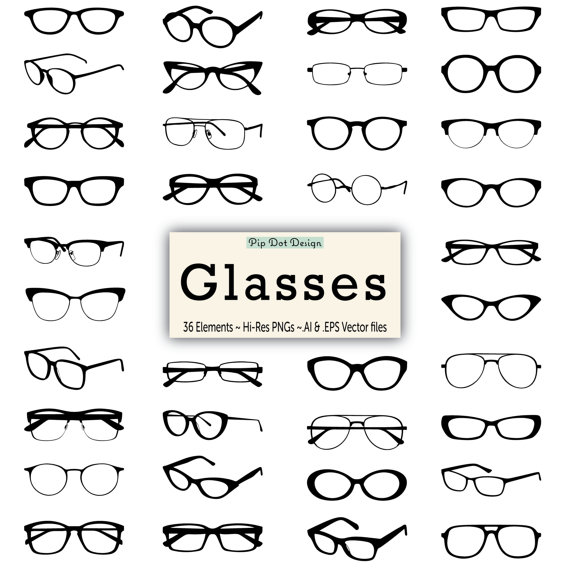 glasses clipart vector