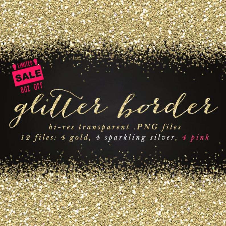 Border clip art sale. Glitter clipart elegant