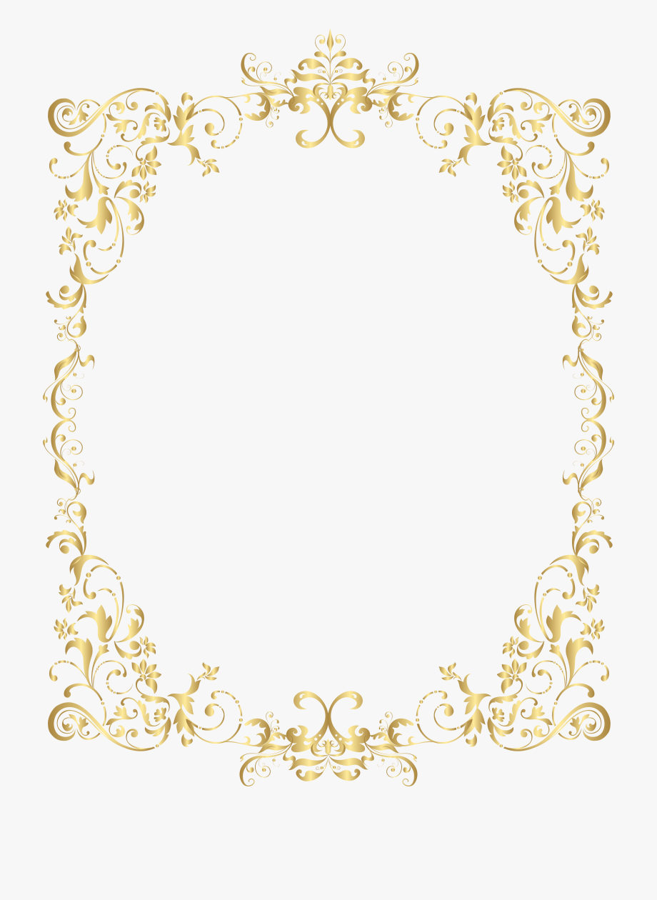 Clip art gold border. Glitter clipart elegant