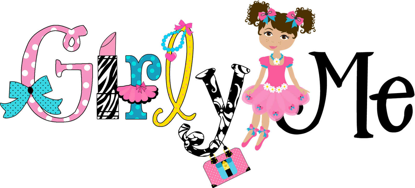 glitter clipart girly bow