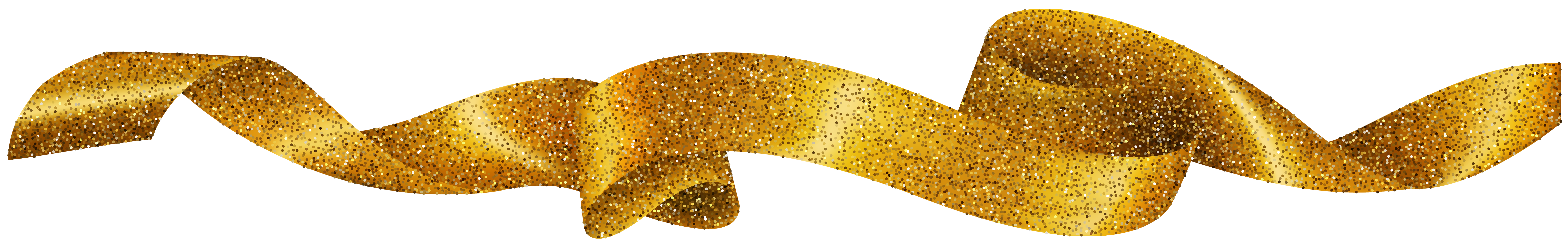 Gold clipart gold glitter. Glittering ribbon transparent clip