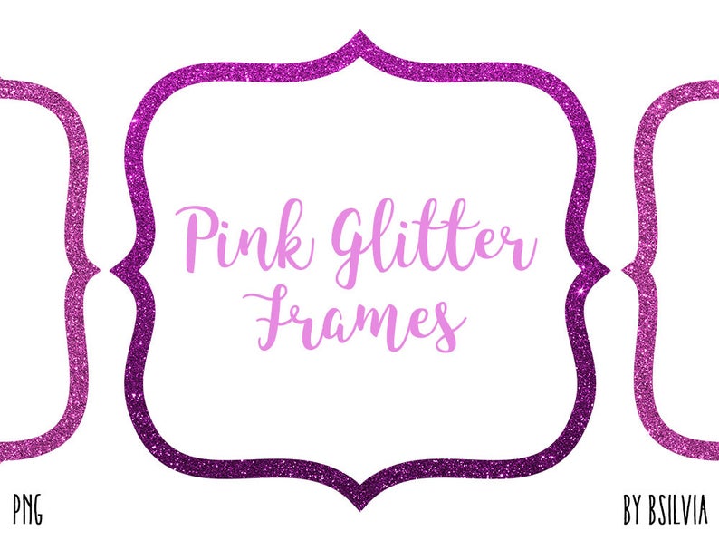 glitter clipart pink glitter