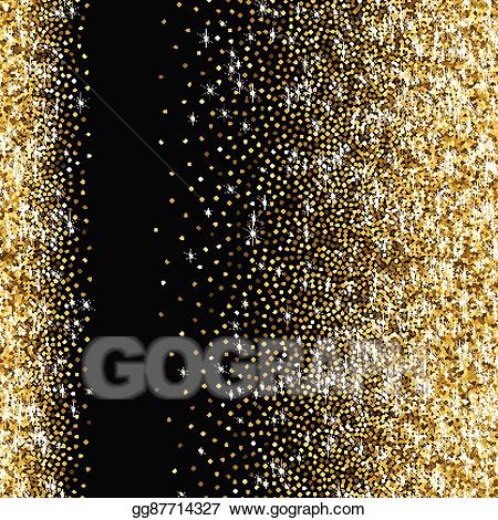 glitter clipart scattered gold