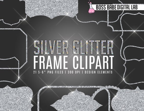 glitter clipart silver glitter