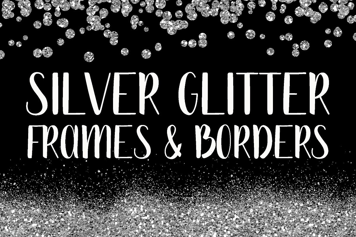 glitter clipart silver glitter