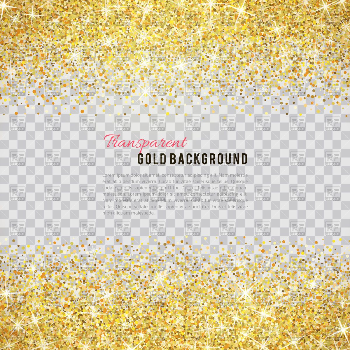 Glitter clipart vector. Gold background image illustration