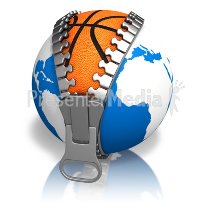 globe clipart basketball