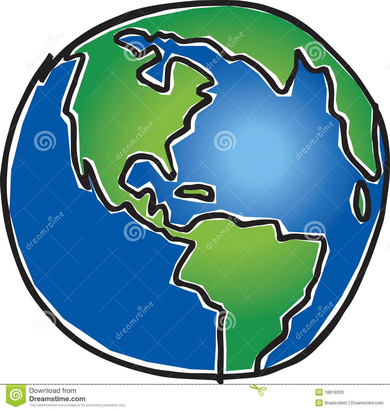 globe clipart easy