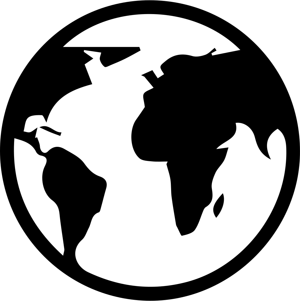 Globe clipart stencil. Earth svg png icon