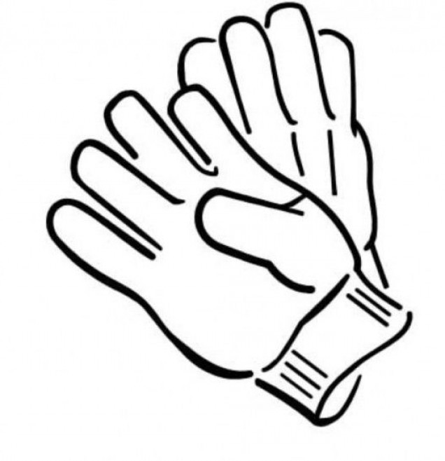 gloves clipart drawing