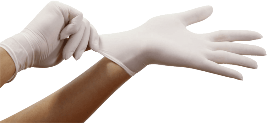 Glove gloved hand