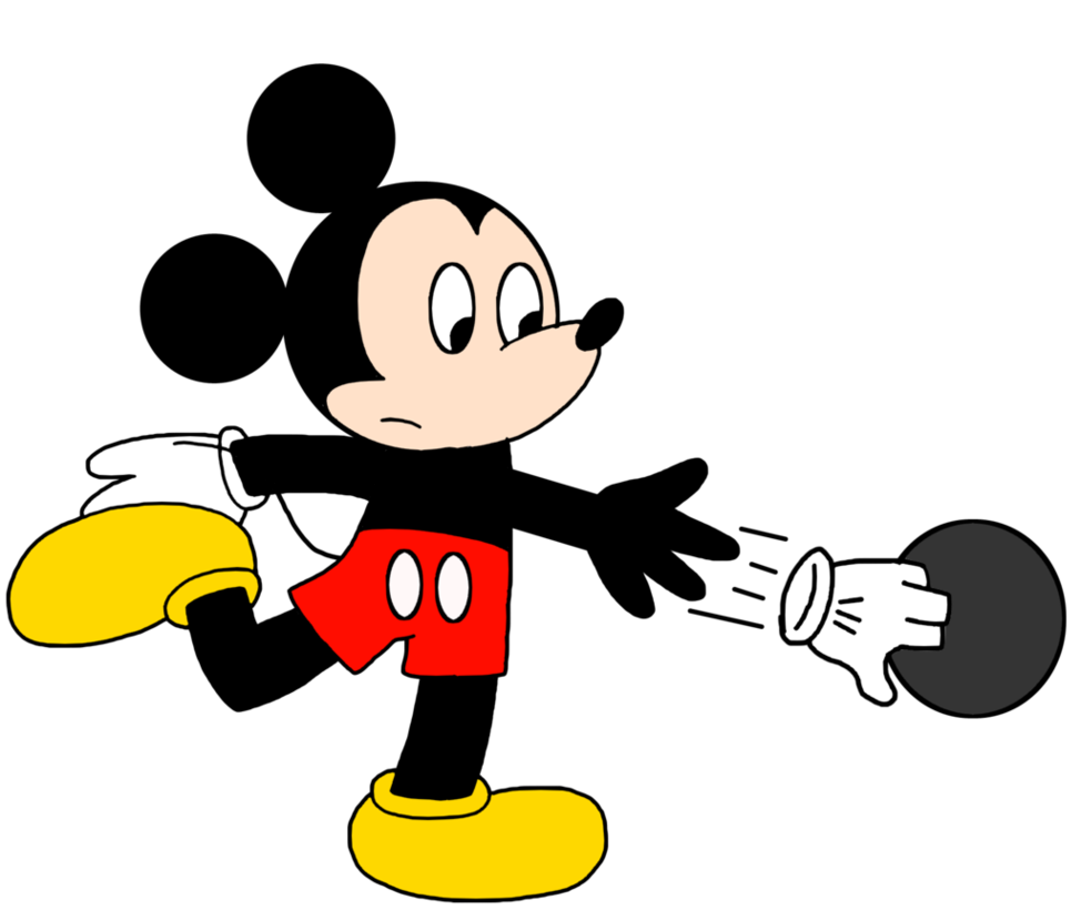 Remove glove with bowling. Gloves clipart mickey