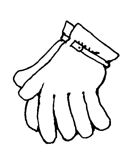 gloves clipart drawing