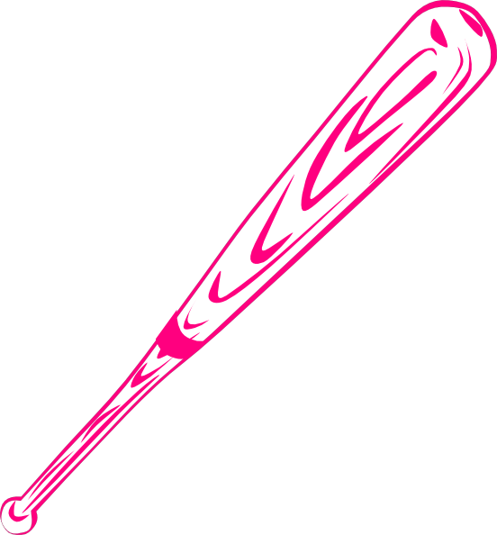 Pink bat clip art. Softball clipart red