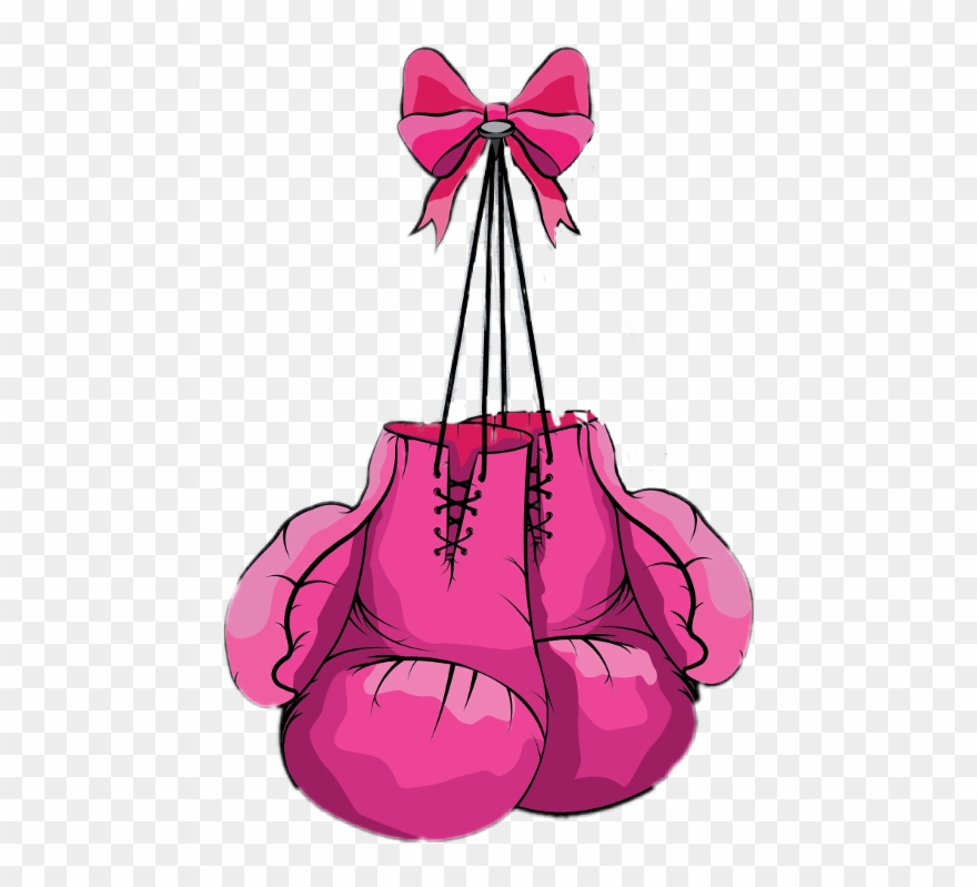 Boxing gloves rectangular mouse. Glove clipart pink glove