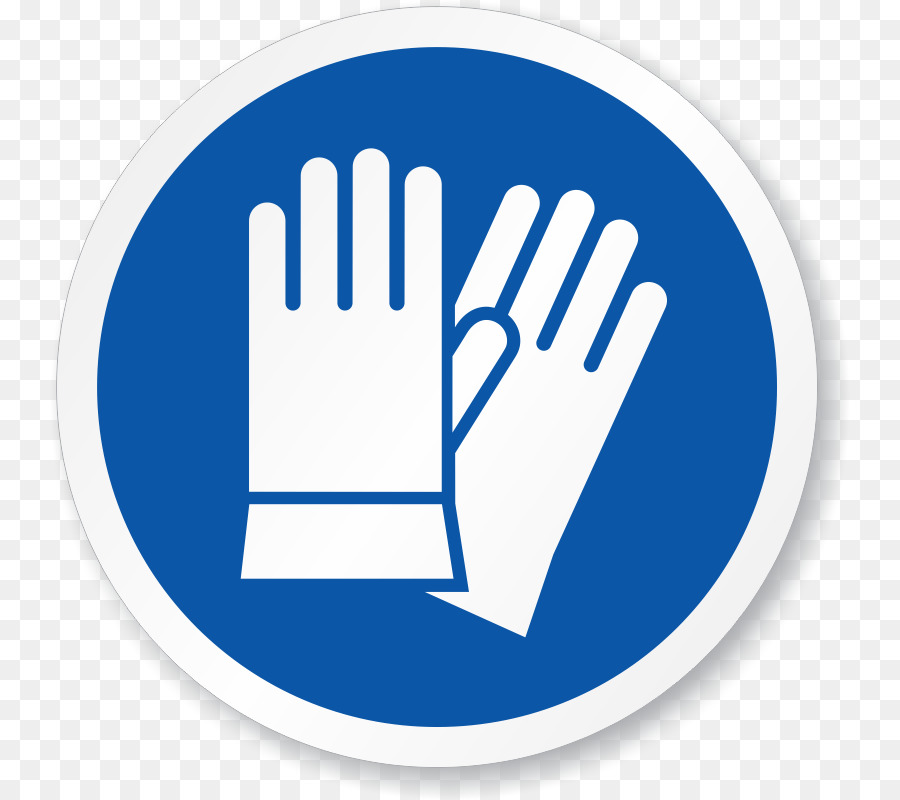 Eye logo clothing blue. Glove clipart safety glove