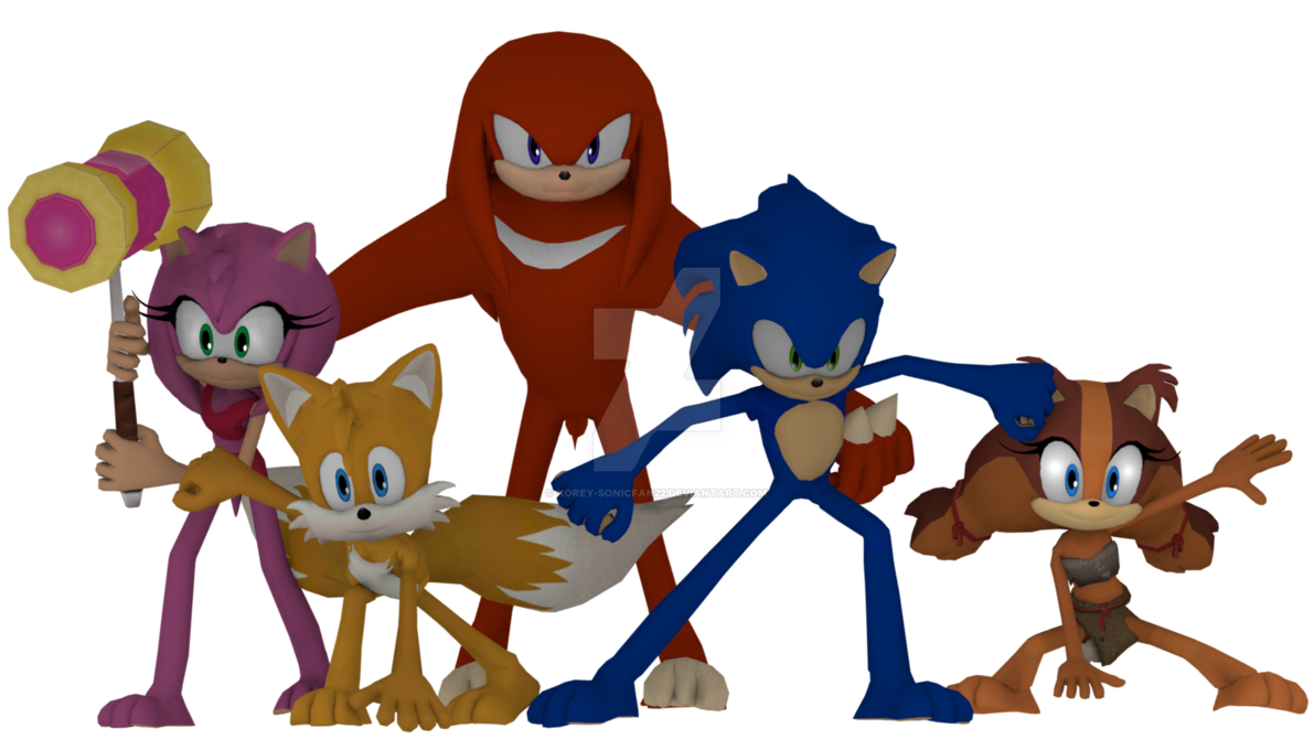 Team sonic without shoes and gloves by.