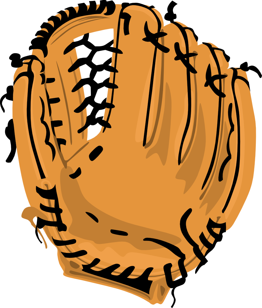 glove clipart softball