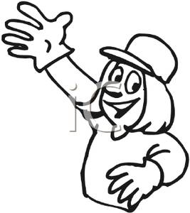 Gloves clipart wear. Outline of a woman