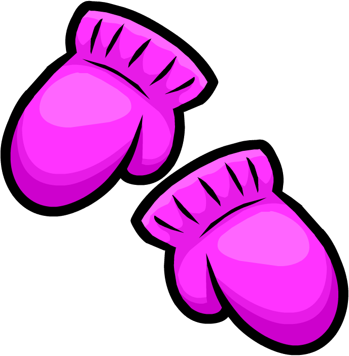 mitten clipart colored