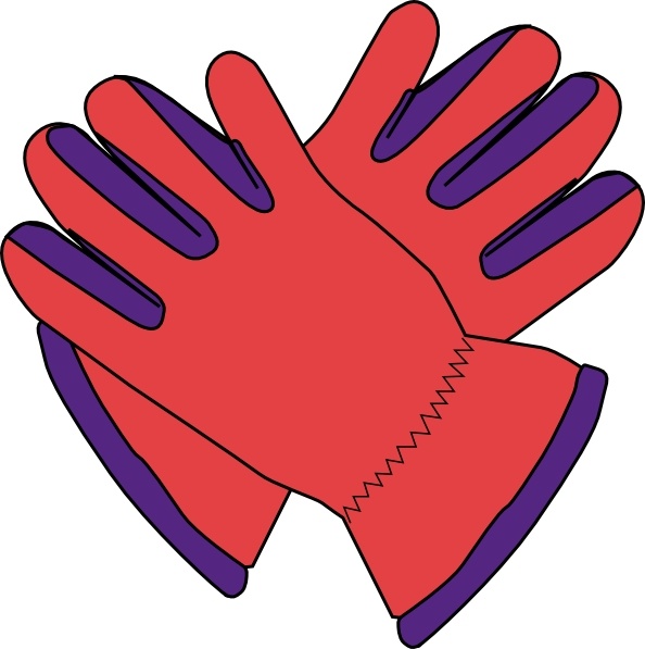 gloves clipart red glove