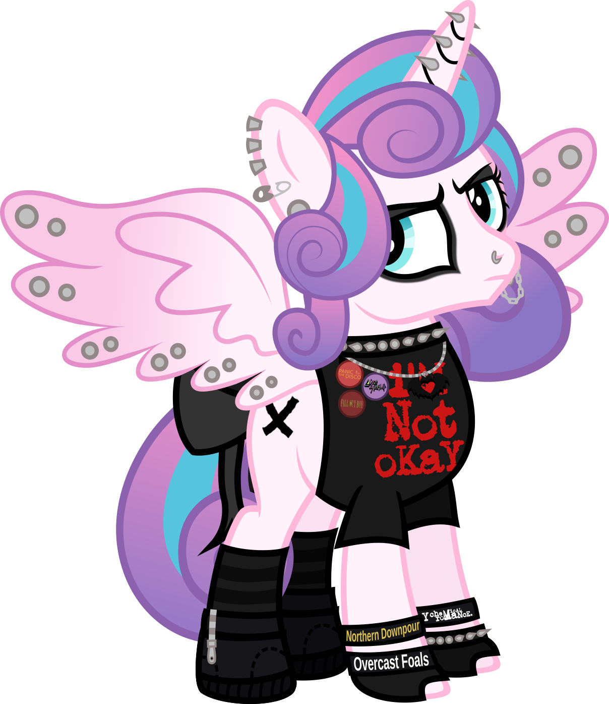  alicorn annoyed artist. Gloves clipart usher