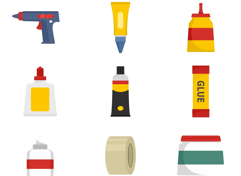 Glue clipart cohesive. Overview of adhesives types