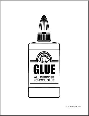 Glue clipart coloring page, Picture #2758483 glue clipart coloring page